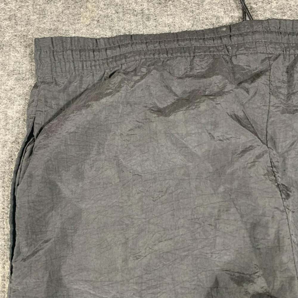 VTG Reebok Pants Mens Small Black Track Pants Taffeta Drawstring 90s Retro Baggy - Picture 12 of 12